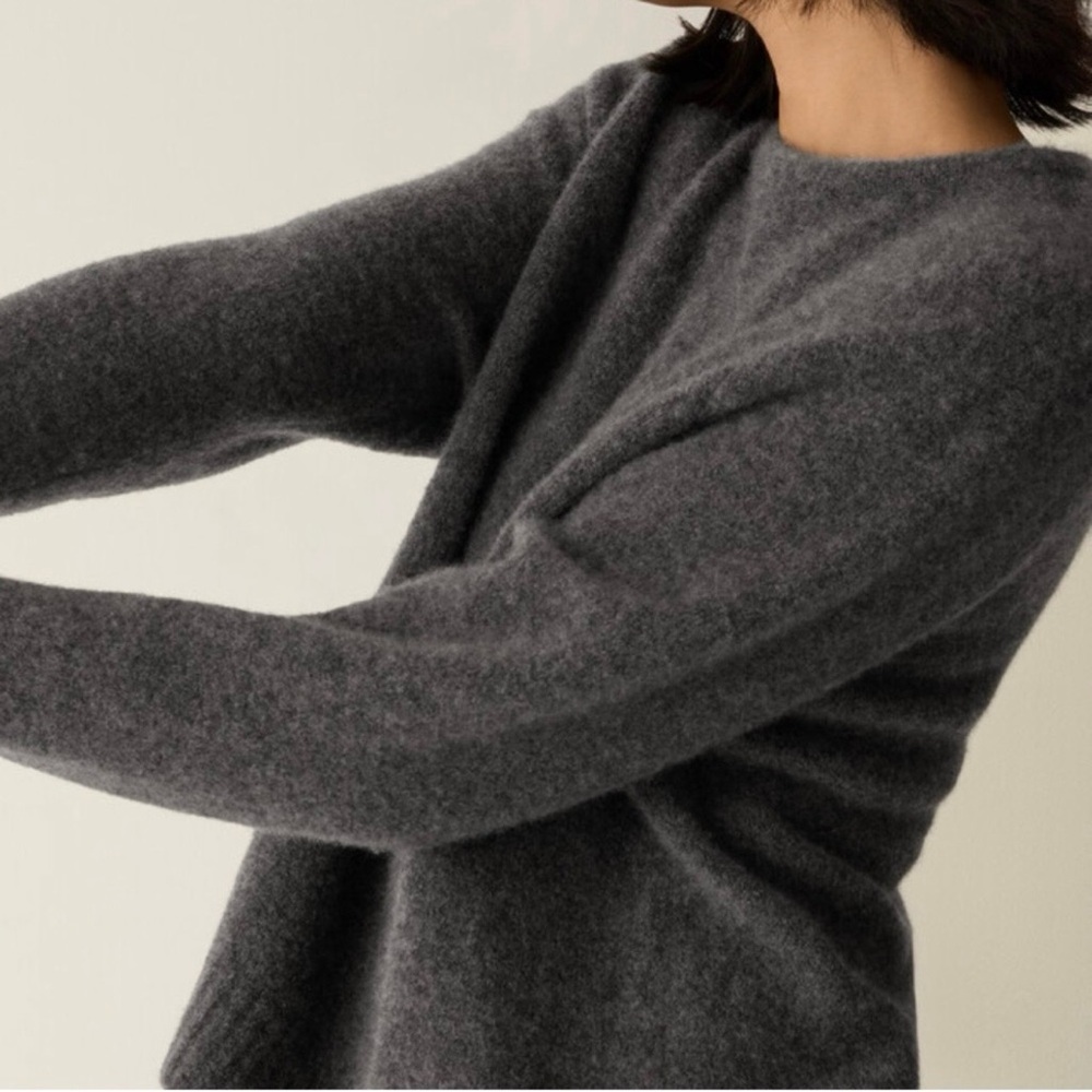 Eileen Fisher Cashmere Silk Boucle Bliss Crew Neck sweater ~ NWT - Picture 4 of 4